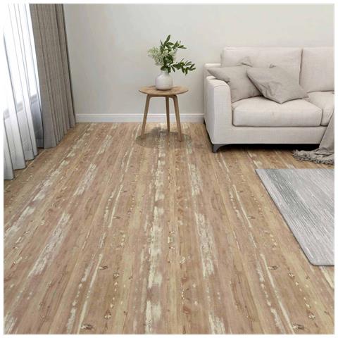 Tavole per Pavimenti 55 pcs Marrone 5,11 m² PVC - Foto 2