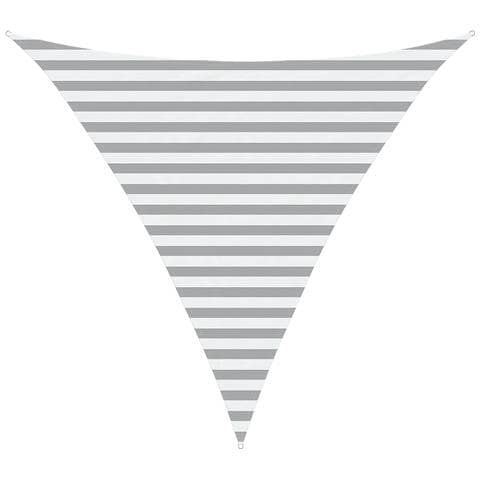 Vela da ombra solare Grigio chiaro e bianco 3 x 3 x 3 m - Foto 1