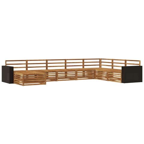 Set di divani da esterno 8 pcs Naturale - Foto 1