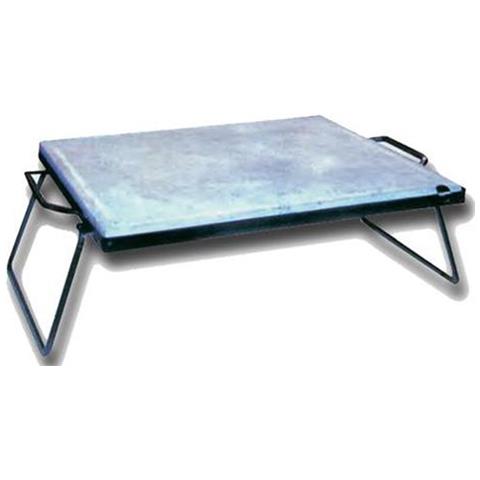 Pietra ollare con telaio e manici in acciaio 30 x 40 cm - Foto 2