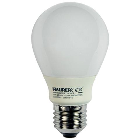 Lampadina fluorescente luce calda 2700K E14 W11 V230 - Foto 1
