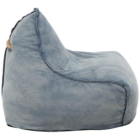 Poltrona Sacco In Tessuto Jeans Drop - Foto 21