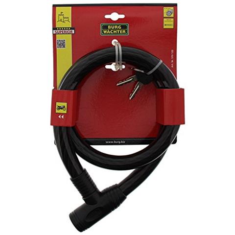 Burgwächter 570.120 Lucchetto un Cavo in Acciaio, Nero - Foto 3