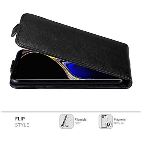 Custodia Compatibile Con Samsung Galaxy Note 9 In Nero Di Notte - Coperchio Protettivo In Design Flip Con Chiusura Magnetica - Foto 2