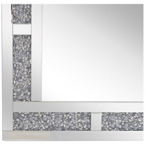 Specchio Da Parete Argento 60 X 90 Cm Avrille - Foto 12