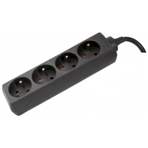 808544-hy Prolunghe E Multiple 4 M 4 Presa[ e] Ac Interno Nero (a Proconnectlite Eu Schuko 4 Way Power Strip-black 4m [ lifetime Warranty])  - Foto 1
