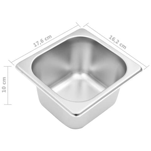 Supporto Gastronorm Con 3 Contenitori Gn 1/6 In Acciaio Inox - Foto 9