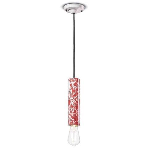 Lampada A Sospensione Decò C2500-mir Colore Rosso Ming - Foto 1
