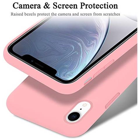 Custodia Compatibile Con Apple Iphone Xr In Liquid Rosa - Coperchio Protettivo In Silicone Tpu Flessibile - Foto 2