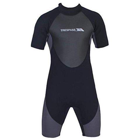 Scuba Nero Xxs Corto 3 Millimetri Muta In Neoprene Con 7 Millimetri Zip Di Uomini Xx-small 2x-small 2xs Nero - Foto 1