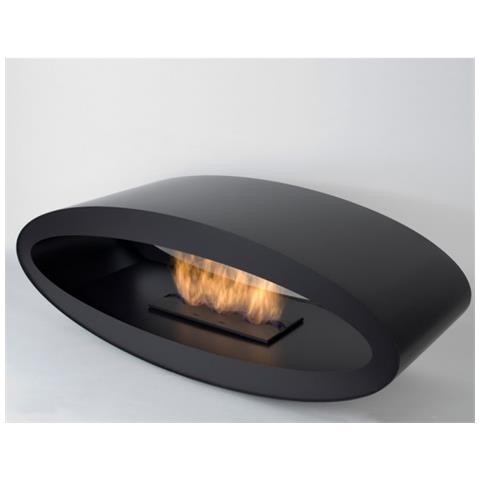 Biocamino Da Pavimento, Freestanding Meru Nero. Camino A Bioetanolo Da Appoggio. - Foto 1