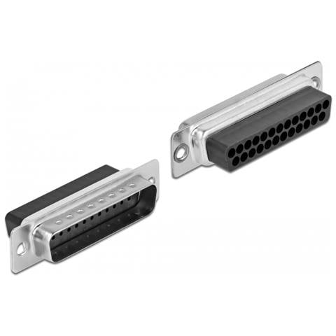 Kit di montaggio blu per adattatore D-Sub 25 pin maschio per RJ45 femmina - Foto 2