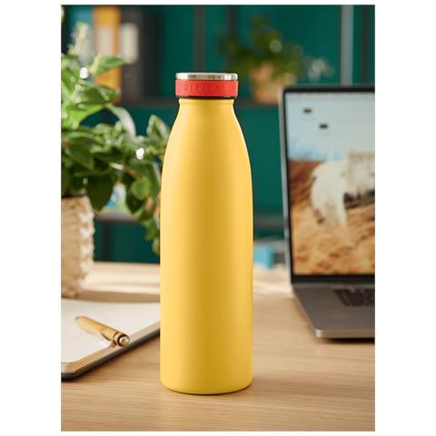 Insulated Uso quotidiano 500 ml Acciaio inox Giallo - Foto 2