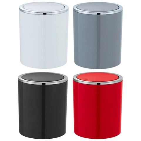 Cestino Della Spazzatura, Bagno Swing 2l, Colore Nero, - Foto 4