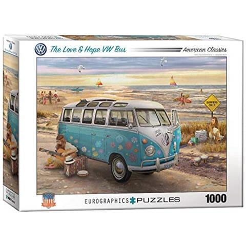 The Love & Hope Vw Bus Di Greg Giordano Puzzle Da 1000 Pezzi, Multicolore, Modello: 6000-5310 - Foto 1