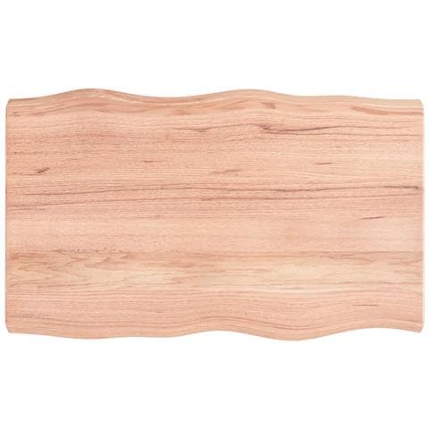 Piano Tavolo Marrone Chiaro 100x60x (2-6) cm Rovere Non Trattato - Foto 1