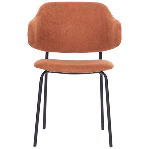 Set Di 2 Sedie Tessuto Arancione Kenai - Foto 2