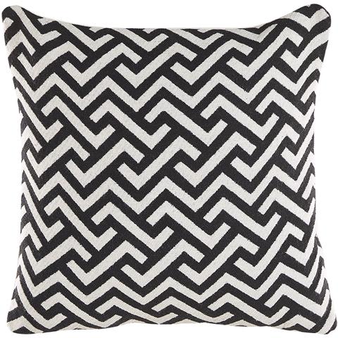 Set Di 2 Cuscini Salizar Bouclé 45 X 45 Cm Geometrico Nero - Foto 2