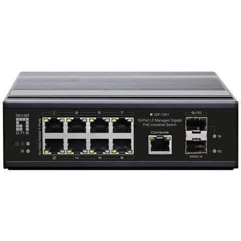 IGP-1061 switch di rete Gestito L2 Gigabit Ethernet (10/100/1000) Supporto Power over Ethernet (PoE) Nero - Foto 3