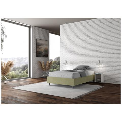 Letto Sommier Azelia 130x190 Rete E Contenitore Tè Verde - Foto 4
