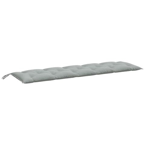 Cuscino Panca Giardino Grigio Chiaro Mélange 180x50x7cm Tessuto - Foto 2