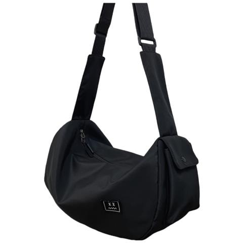 Borsa Da Palestra Sportiva Di Grande Capacità, Borsa Da Viaggio A Tracolla Black - Foto 1