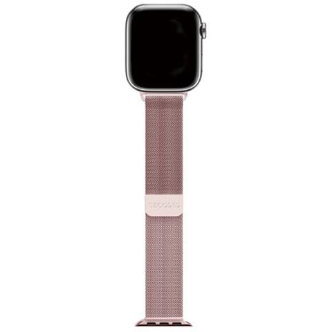 Cinturino Per Apple Watch 38 / 40 / 41 / 42 Mm In Maglia Milano Traction, Rosa - Foto 2