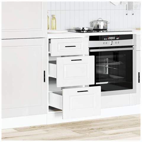 Base Da Cucina Porto Bianco In Legno Multistrato - Foto 3