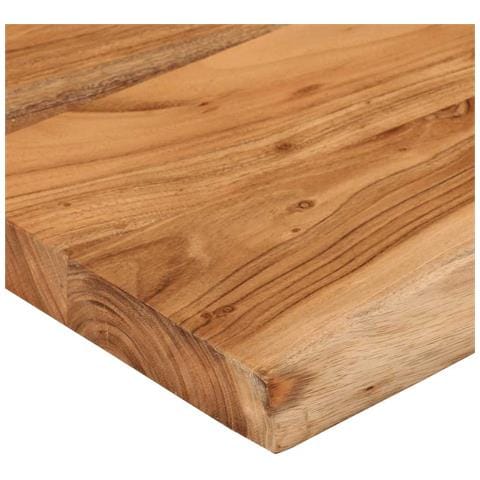 Mensola A Muro 50x40x3,8cm Rettangolare Legno Acacia Bordi Vivi - Foto 2