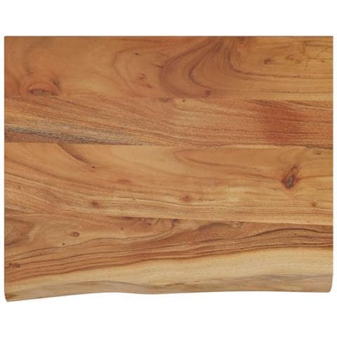 Mensola A Muro 50x40x3,8cm Rettangolare Legno Acacia Bordi Vivi - Foto 1