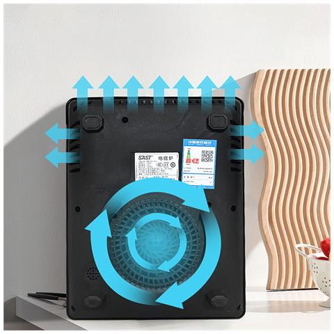 Piano Cottura A Induzione In Ceramica Da 2200w. Zona Di Cottura Di 25 Cm E 5 Livelli Di Potenza. - Foto 2