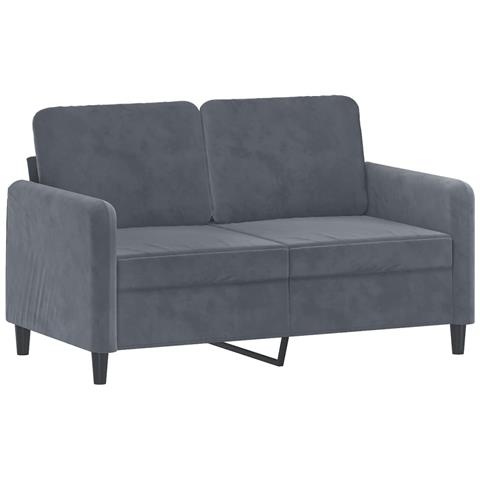 Set Di Divani 3 Pz Con Cuscini Grigio Scuro In Velluto - Foto 3