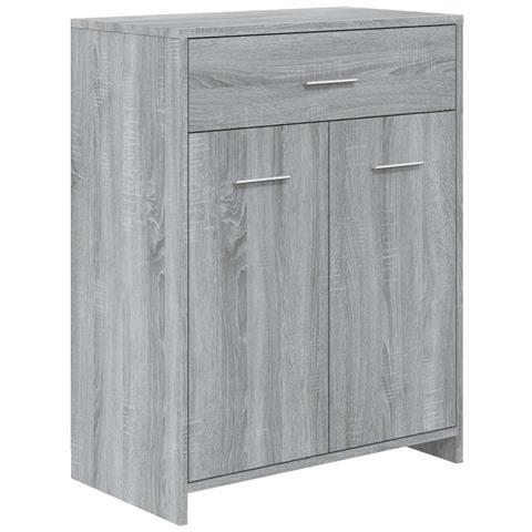 Lusso Casadino -  Armadietto Bagno Grigio Sonoma 60x33x80 Cm In Legno Tecnico - Foto 1