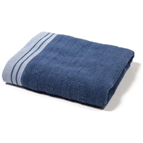 Telo Bagno Spugnissima Cotton In Cotone Colore Blu Misura Cm 80x160 - Foto 1