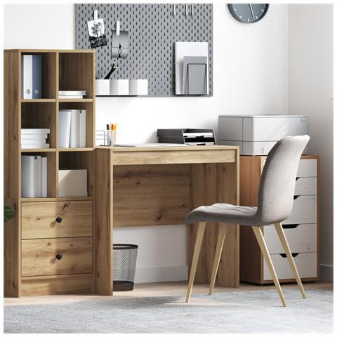 Scrivania Rovere Artigianale 80x50x76 cm Legno ingegnerizzato - Foto 2