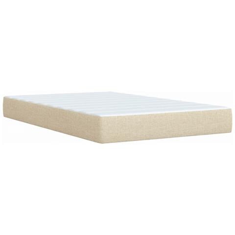 Giroletto a Molle con Materasso Crema 120x190 cm in Tessuto - Foto 9