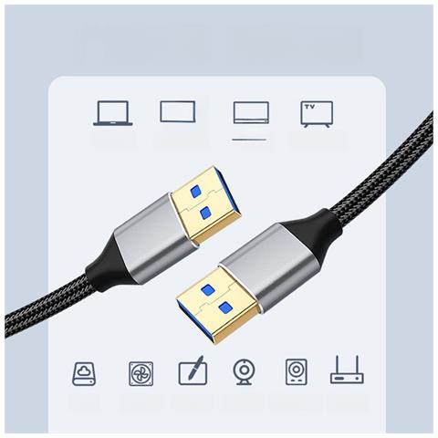Cavo Di Prolunga Usb 3.0 Maschio-maschio Ad Alta Velocità Per Trasferimento Dati E Ricarica 3 M - Foto 2