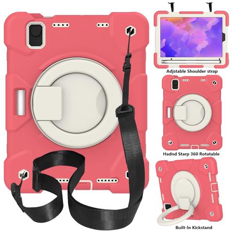 Custodia Per Ipad Mini 6 8.3"" Con Supporto E Tracolla Rosa - Foto 2