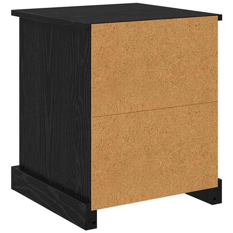 Armadio da Notte 2 pcs Rovere nero 39 x 39 x 47.5 cm - Foto 9
