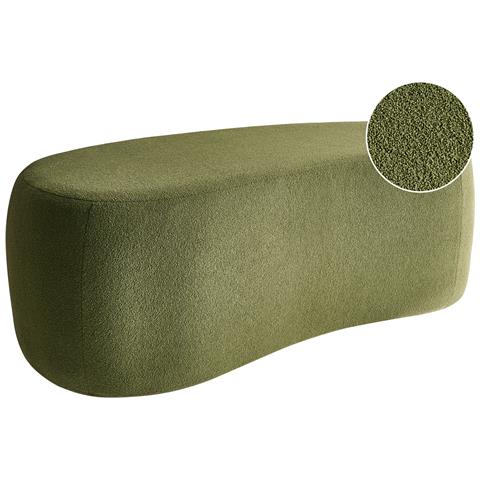 Pouf Bayard Bouclé Verde - Foto 2