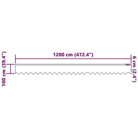 Tende con tende Altro Bianco 1200 x 100 cm Poliestere - Foto 8