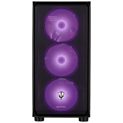 PC Desktop Gaming 5901443426172 AMD Ryzen 7 9700X RAM 32GB SSD 1TB Radeon RX 9060 XT 8xUSB Windows 11 Pro Nero - Foto 2