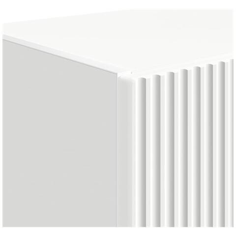 Mobile TV da parete Bianco 59,5 x 31 x 100 cm Legno multistrato - Foto 9