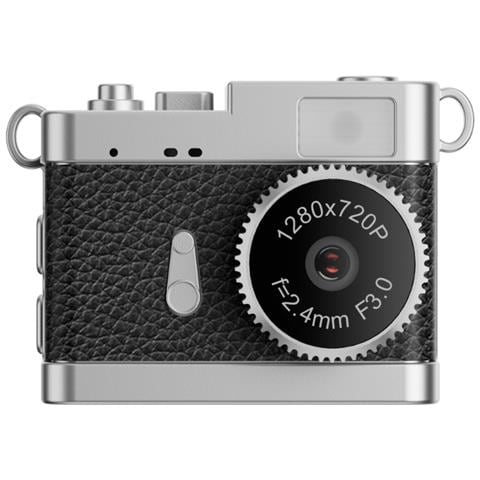 Mini Fotocamera Vlog Portatile: Video Hd 1080p, Schermo Ips 0.96"", Luce Led Black - Foto 1