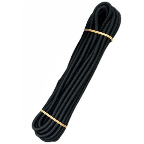 Corda Elastica Nera 6mm X 10m  Gommata E Resistente - Foto 1