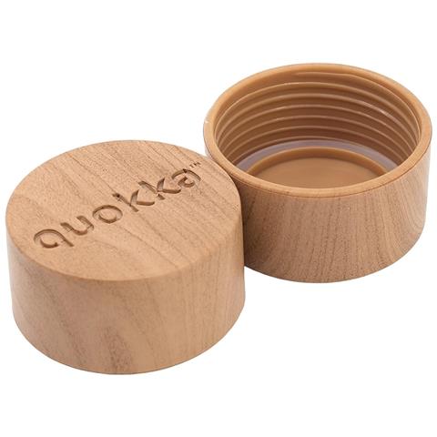 Bottiglia D'acqua Riutilizzabile Ice 840ml Con Tappo In Legno E Motivo Floreale Stilizzato, Viola - Foto 2