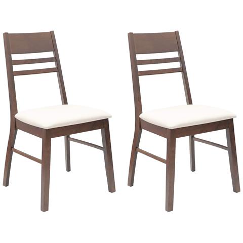 Sedie da pranzo 2 pcs Marrone Chiaro 43 x 54 x 89 cm - Foto 1