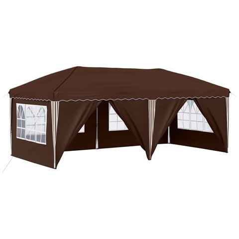 Tenda per feste a pop-up 575 x 288 x 245 cm Marrone - Foto 1