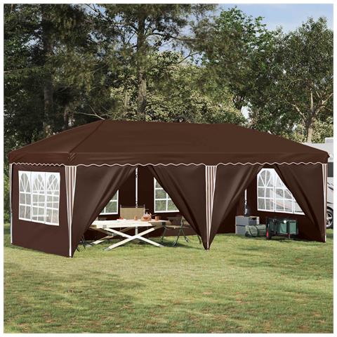 Tenda per feste a pop-up 575 x 288 x 245 cm Marrone - Foto 2