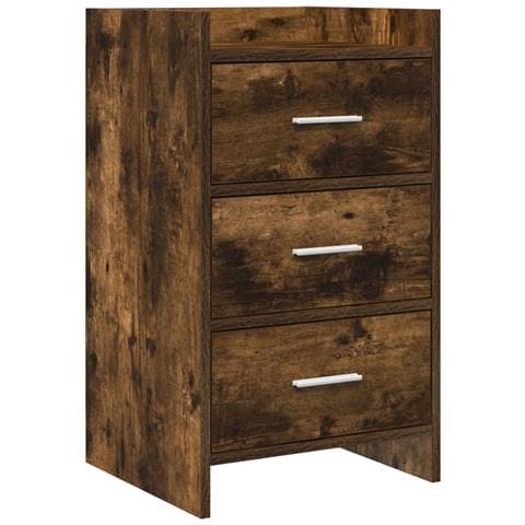 Comodini Rovere Fumo 40 x 36 x 70 cm Legno ingegnerizzato - Foto 1